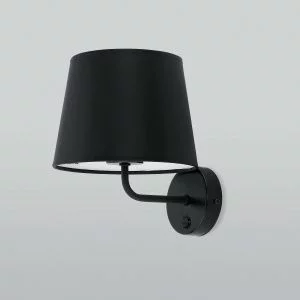 Настенный светильник с тканевым абажуром TK Lighting Maja Black 1884