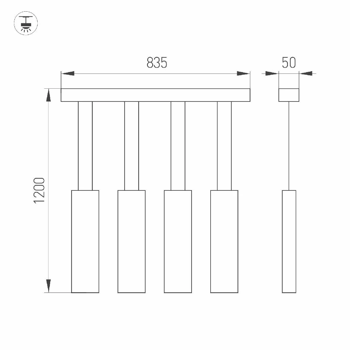 Светильник SP-LEGACY-S835x50-4x6W Warm3000 (BK, 34 deg) (Arlight, IP20  Металл, 3 года) купить в Краснодаре – «Описвет»