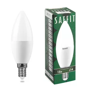 Лампа светодиодная SAFFIT SBC3715 Свеча E14 15W 230V 4000K