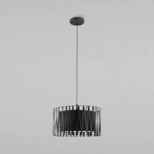 Потолочный светильник с тканевым абажуром TK Lighting Harmony Black 1654