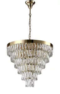 Люстра Crystal Lux ABIGAIL SP-PL15 D620 GOLD/TRANSPARENT