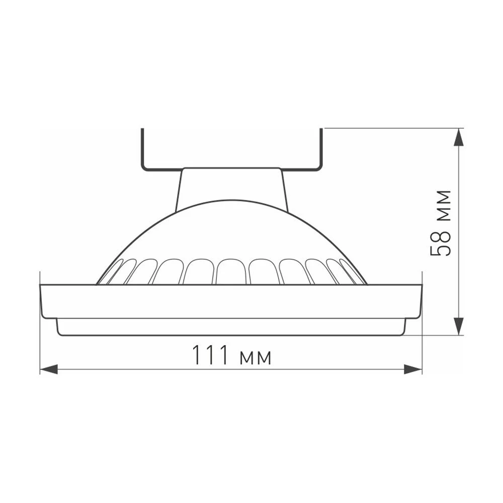 Лампа AR111-UNIT-G53-12W- Warm3000 (WH, 120 deg, 12V) купить в Краснодаре –  «Описвет»