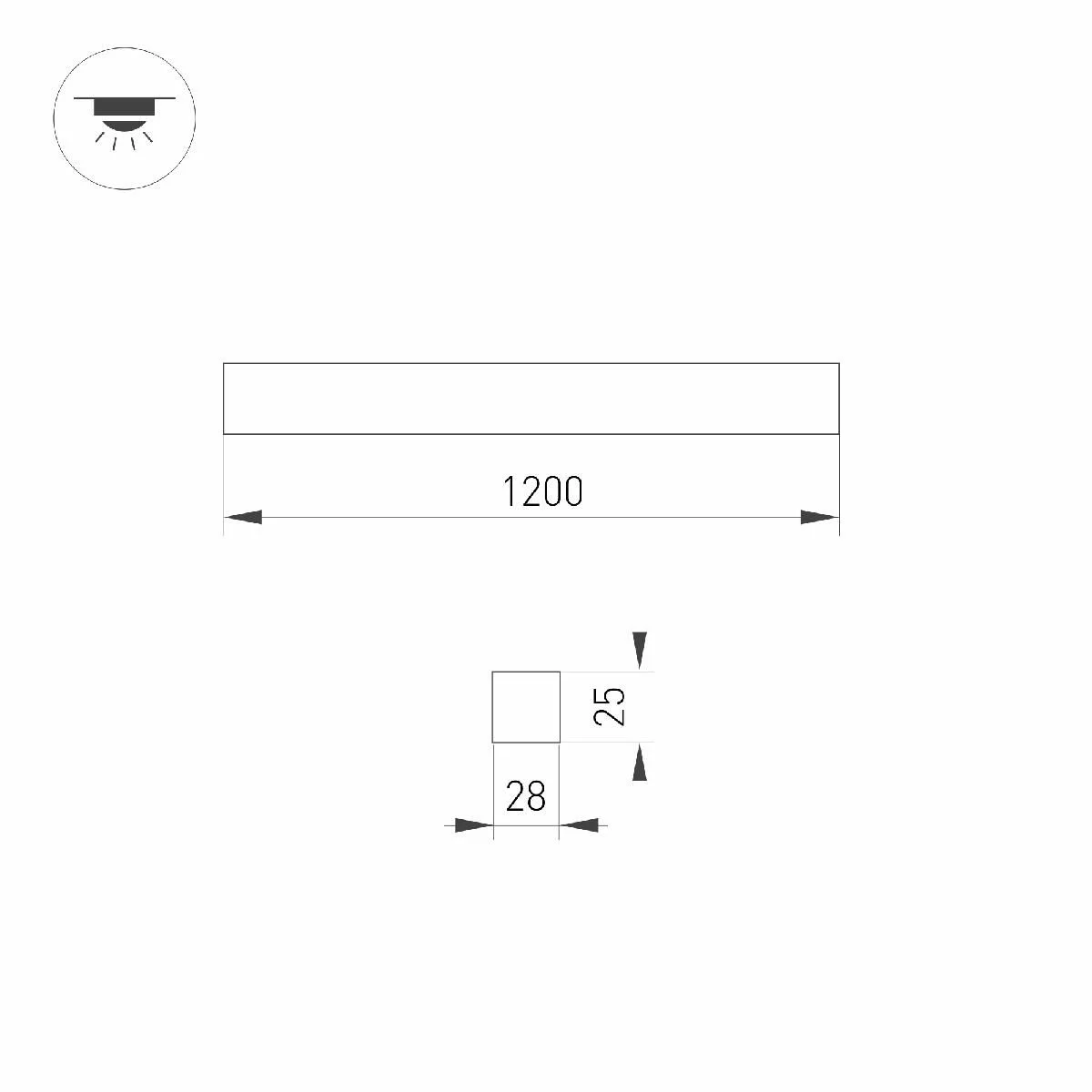 Светильник SNAP-STARLINE-LASER-S1200-26W Warm3000 (WH-WH, 80 deg, 48V)  (Arlight, IP40 Металл, 3 года) купить в Краснодаре – «Описвет»