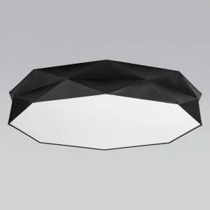 Потолочный светильник с тканевым абажуром TK Lighting Kantoor Black 4227