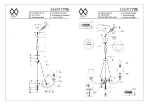 Потолочный светильник MW-Light Палермо латунь 386017706