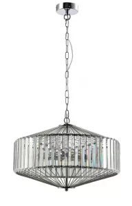 Люстра Crystal Lux FIESTA SP5 CHROME/TRANSPARENTE