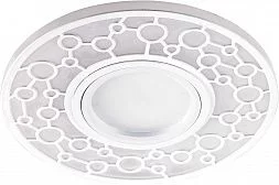 Светильник встраиваемый с LED подсветкой Feron CD990 потолочный MR16 G5.3 белый