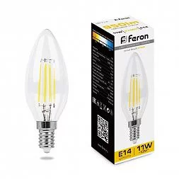 Лампа светодиодная Feron LB-713 Свеча E14 11W 230V 2700K