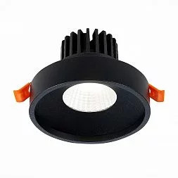 Светильник встр. Черный LED 1*10W 3000K 750Lm Ra>90 38° IP20 D100xH75 170-240V Встраиваемые светильники ST751.438.10