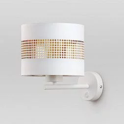 Настенный светильник с тканевым абажуром TK Lighting Tago White 3221