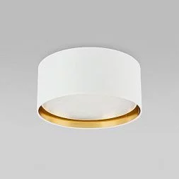 Потолочный светильник с тканевым абажуром TK Lighting Bilbao White Gold 3379