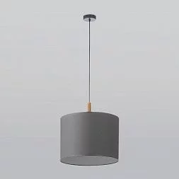 Подвесной светильник с тканевым абажуром TK Lighting Deva Graphite 4109