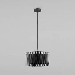 Потолочный светильник с тканевым абажуром TK Lighting Harmony Black 1654