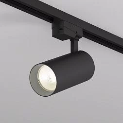 Трековый светильник SOLID KOPER, 145мм, d70, 220V, LED 3000K, 24W, IP20, черный, алюминий