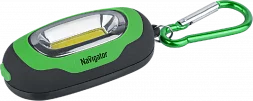 Фонарь Navigator 93 658 NPT-KC07-G-2CR2032 брелок пласт.1COB LED(1Вт) 3 реж.зел